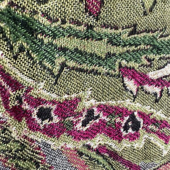 Anii by Natural Floral Tapestry Whimsigoth Open Front Long Cardigan Size S - Picture 12 of 16